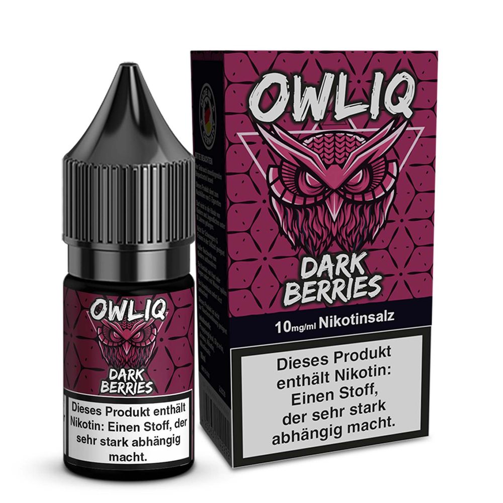 10x OWLIQ Nikotinsalz Liquid - Dark Berries - 10ml