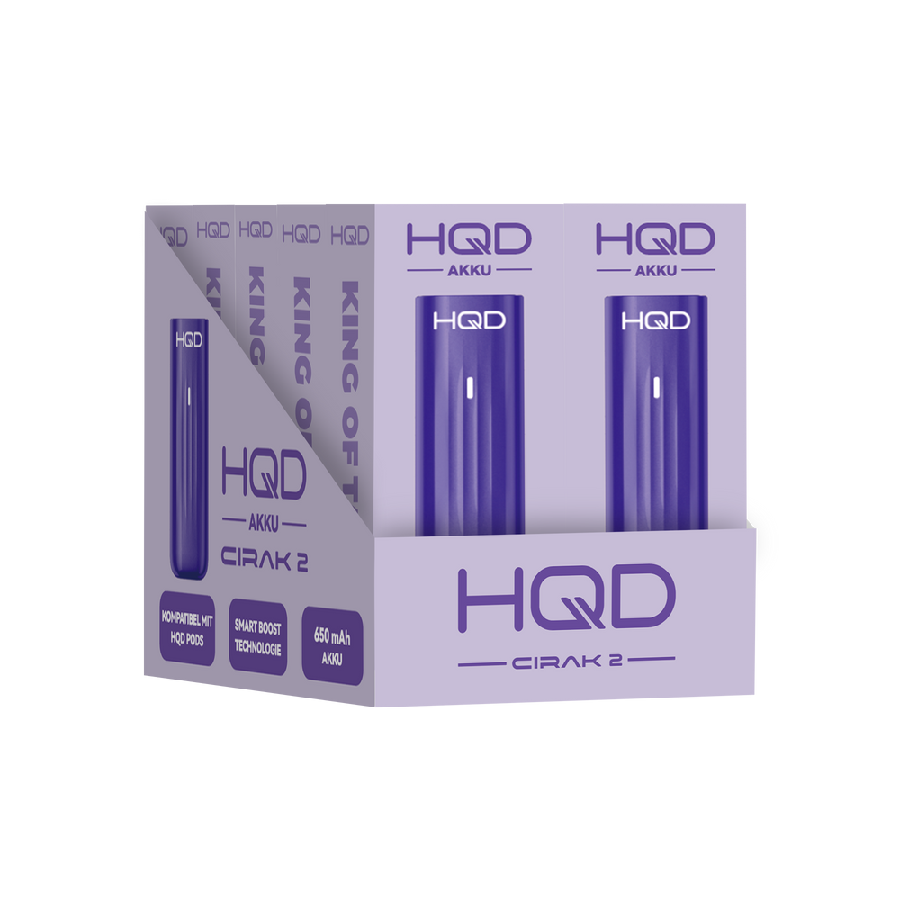 10x HQD Cirak 2 - Pod Kit 650 mAh - Farbe: Purple