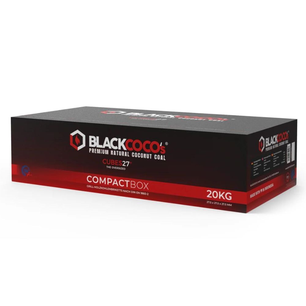 BLACKCOCO - Naturkohle - 20kg - 27 mm
