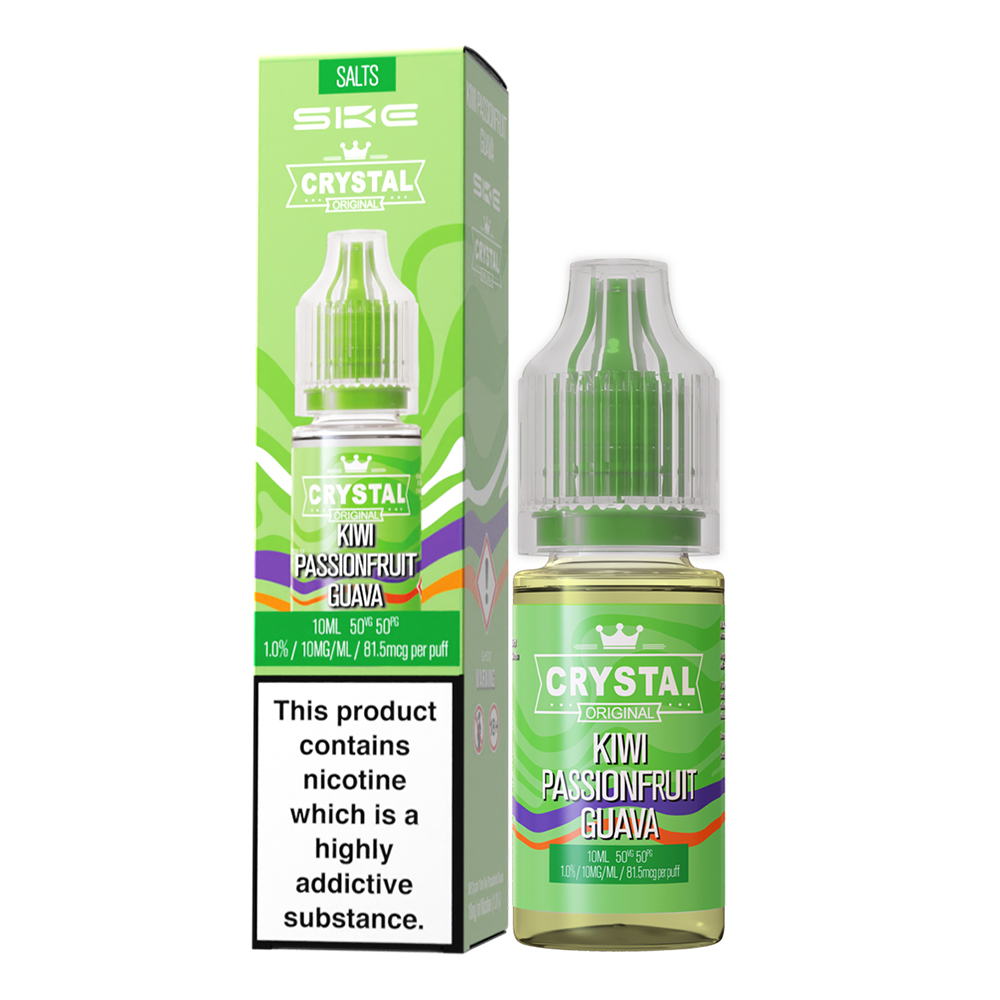 10x SKE Crystal Liquid - Kiwi Passionfruit Guava - 10ml Nikotinsalzliquid