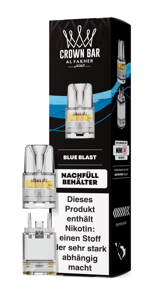 10x Al Fakher Mini 3K Pod - Blue Blast - 20mg Nikotingehalt