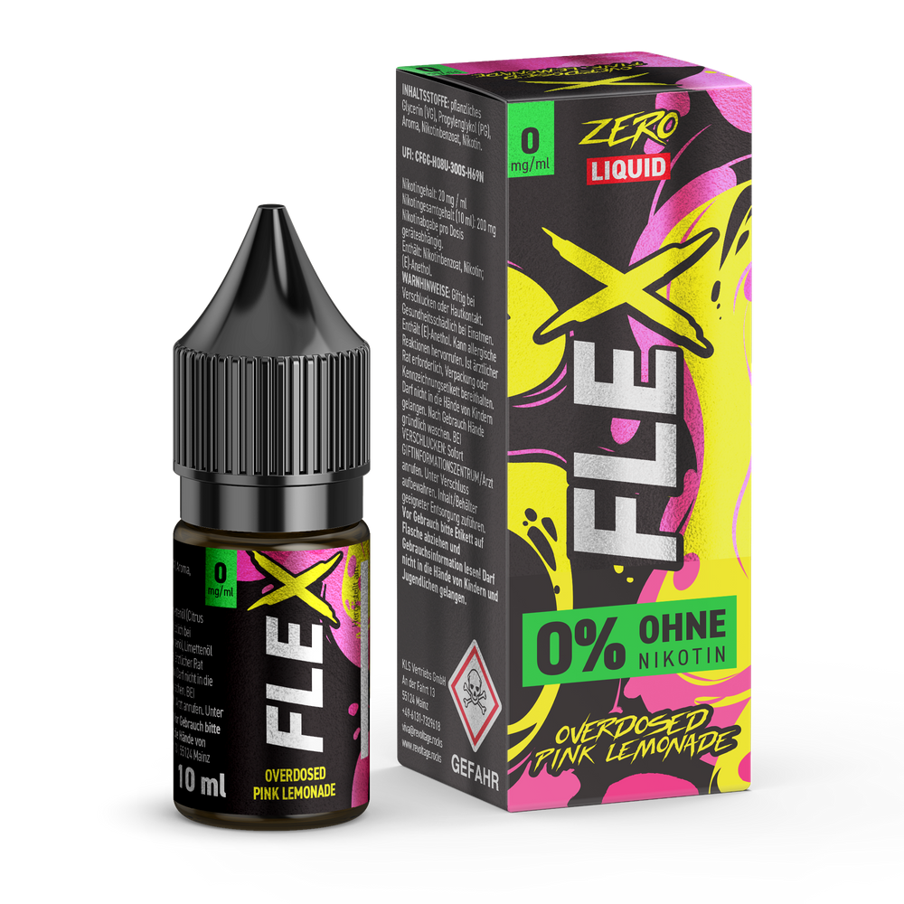 15x Revoltage Flex Overdosed - Pink Lemonade - Nikotinsalz Liquid
