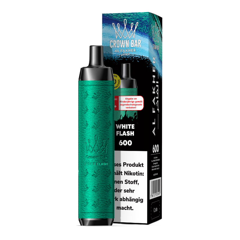 10x Al Fakher Crown Bar 600 White Flash