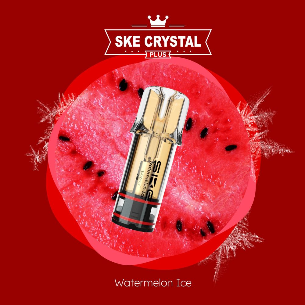 10x SKE Crystal PLUS Watermelon Ice 2% Nikotin 2er Pack