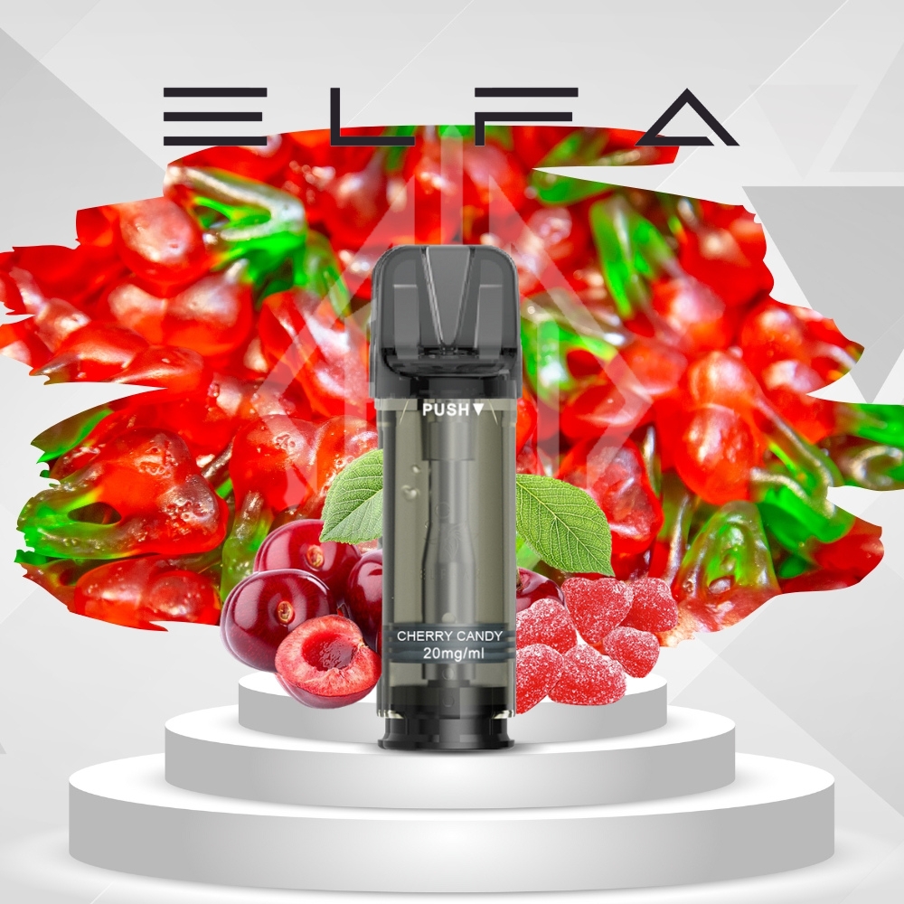 10x ELFBAR ELFA Cherry / Cherry Candy 20mg Nikotin 2er Pack