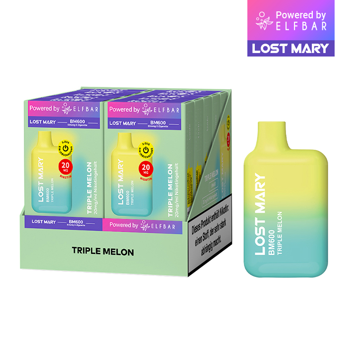 10 x Lost Mary BM600 - Triple Melon 20mg Nikotin
