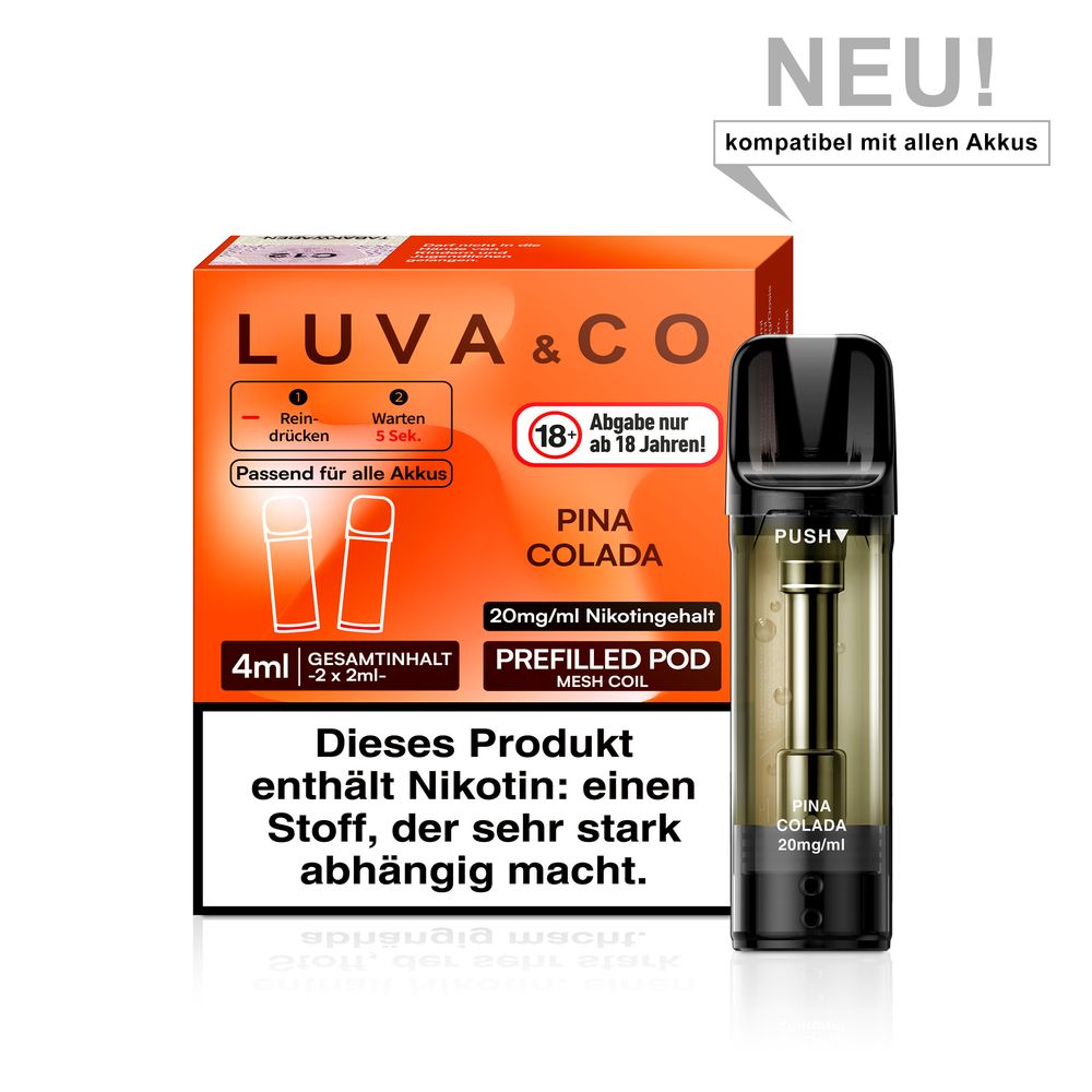 10x Luva & Co Pods - Pina Colada 20mg Nikotin 2er Pack