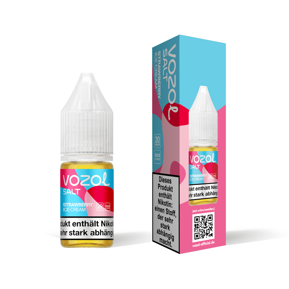 10x Vozol Liquid - Strawberry Ice Cream - 10ml