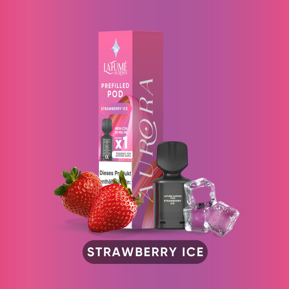 10x Lafume Aurora Pod - Strawberry Ice 20mg Nikotin
