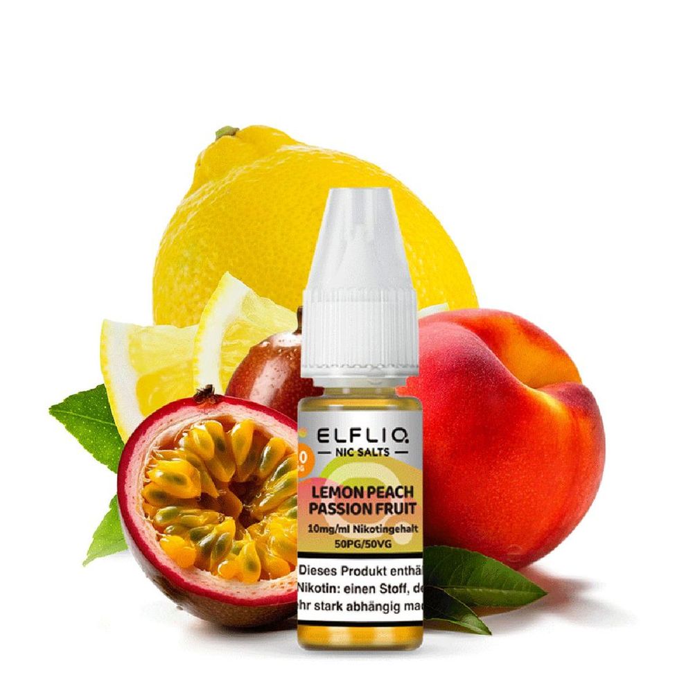 10x Liquid Lemon Peach Passion Fruit - Elfliq by Elf Bar