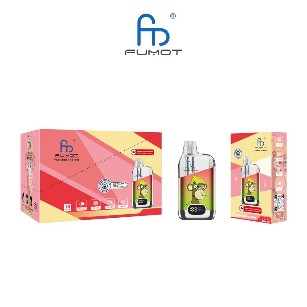 5x Fumot Tornado Box Pod Kit - Farbe: Green Red