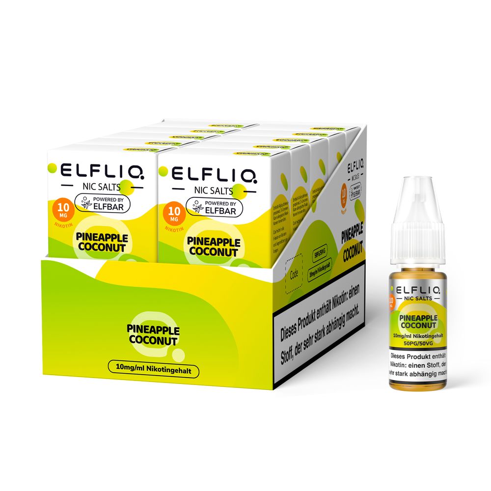 10x Liquid Pineapple Coconut - Elfliq by Elf Bar