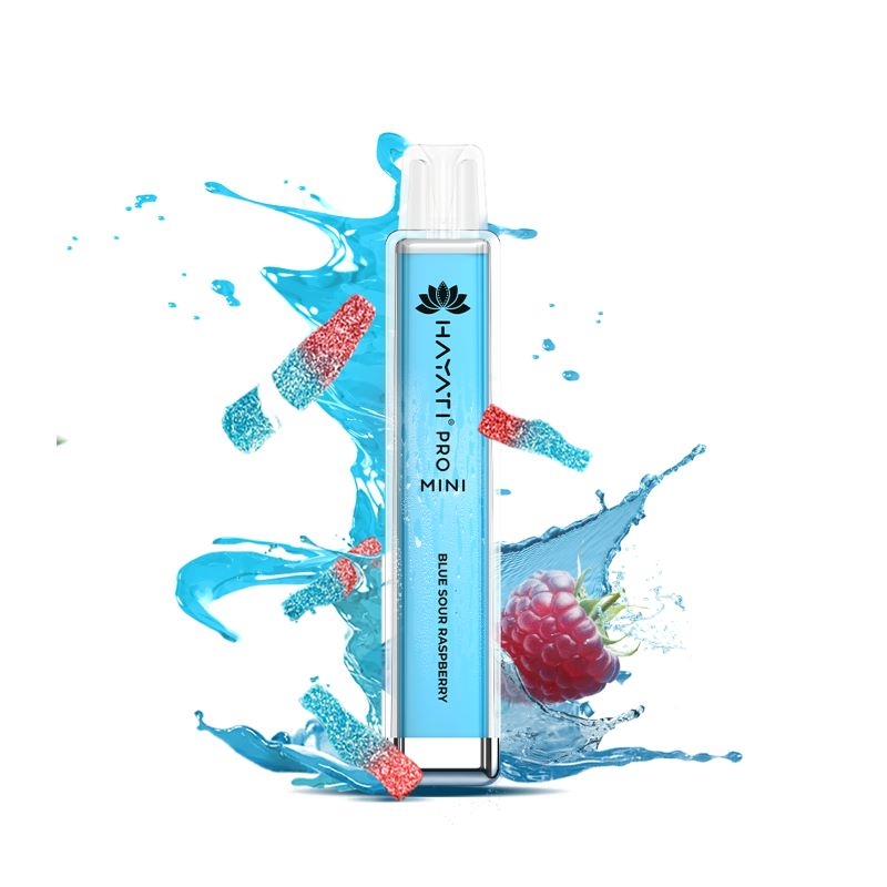 10x Hayati Pro Mini 800 Blue Sour Raspberry 20mg Nikotin