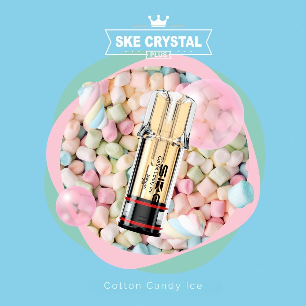 10x SKE Crystal PLUS Cotton Ice 2% Nikotin 2er Pack