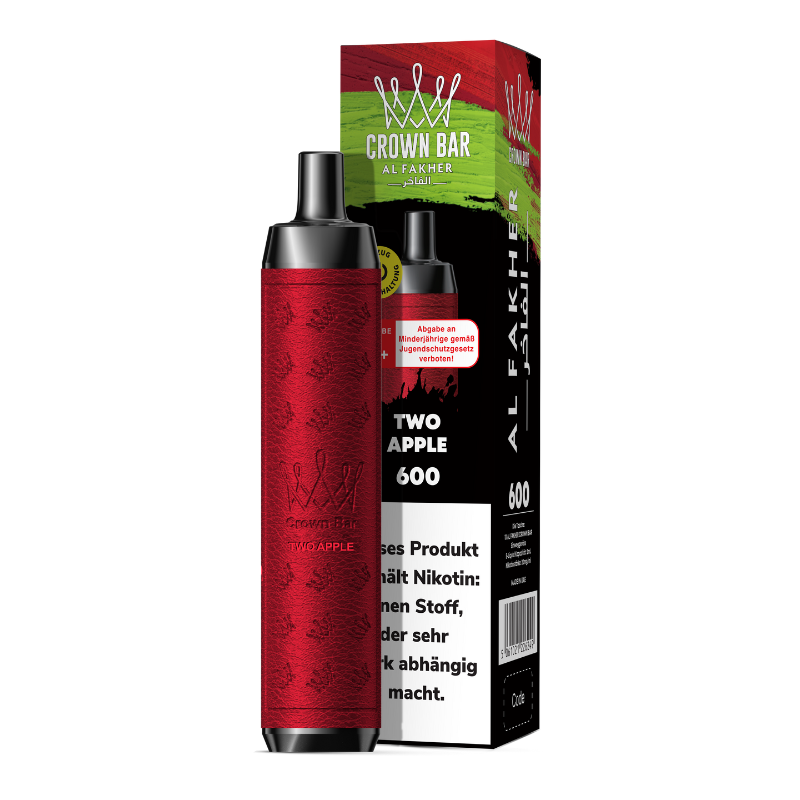 10x Al Fakher Crown Bar 600 Two Apple