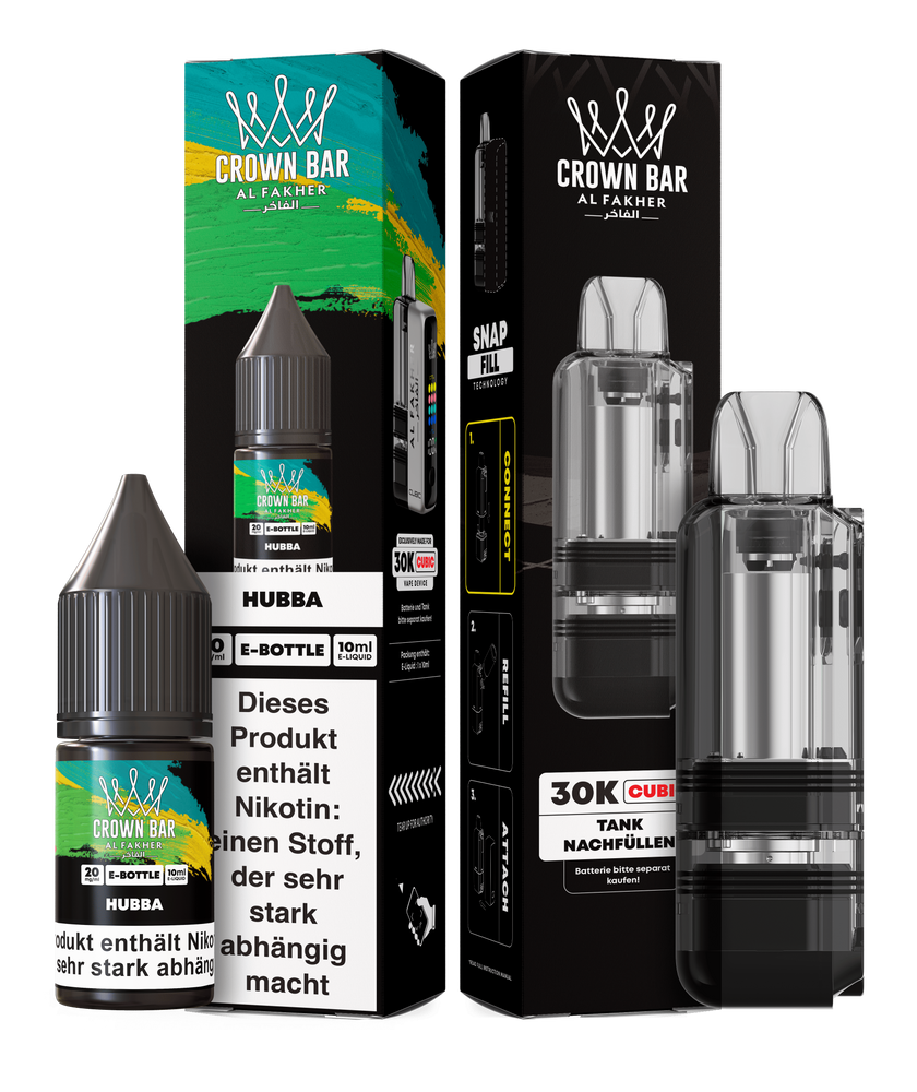 5x Al Fakher Cubic 30K Pod Hubba