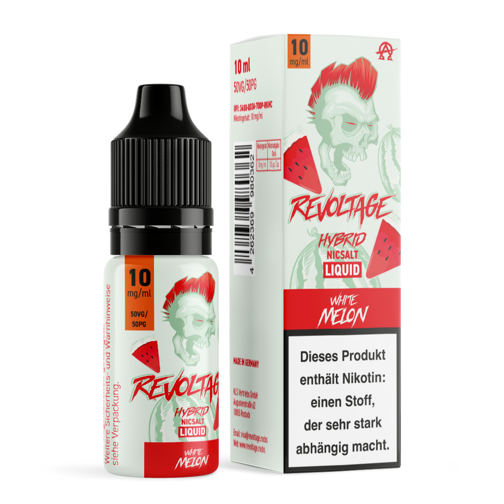 15x Revoltage - White Melon - 10ml Nikotinsalz Liquid