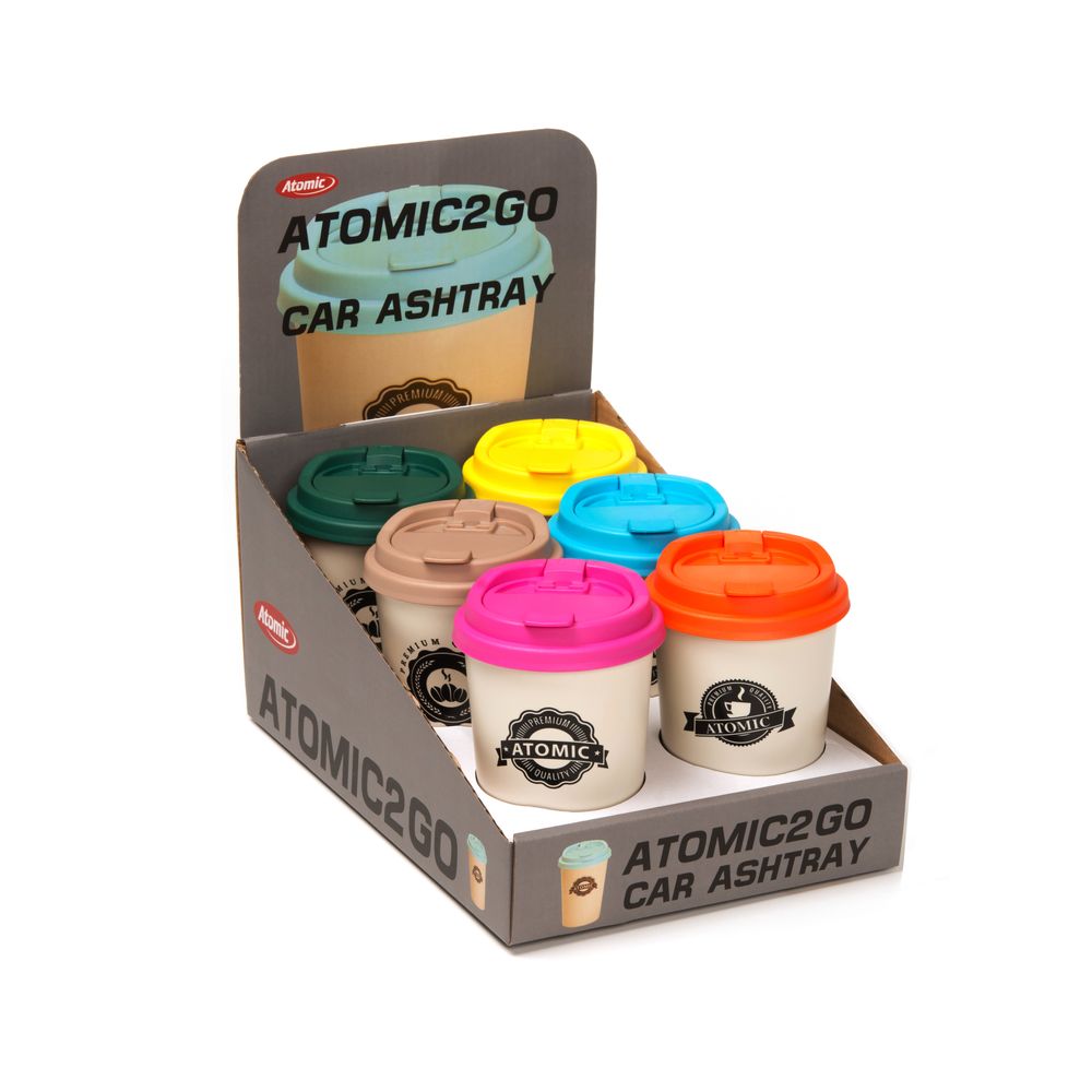 6x Atomic Aschenbecher Atomic To Go