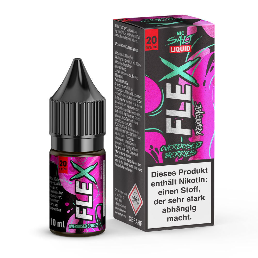 15x Revoltage Flex Overdosed - Berries - Nikotinsalz Liquid