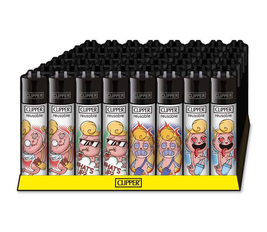 48x Clipper Reibrad Funny Cupid nachfüllbar
