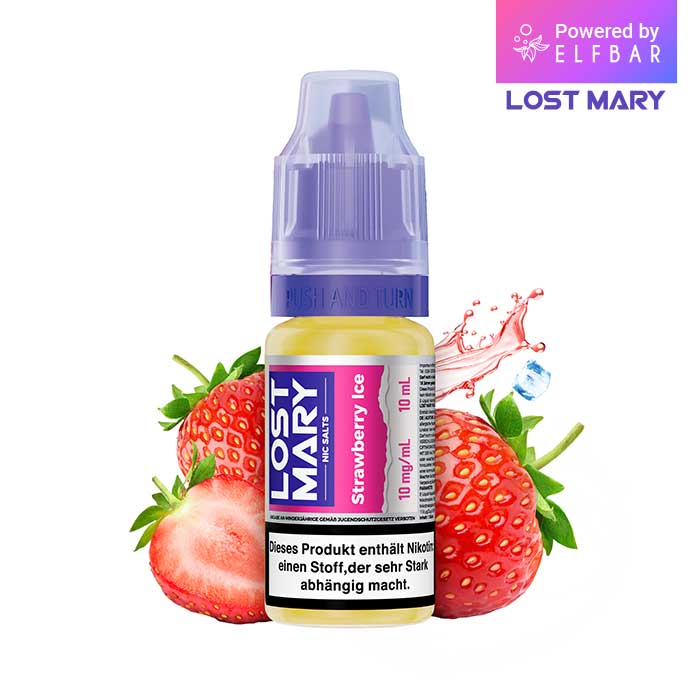 10x Elfbar Lost Mary Liquid Strawberry Ice 10ml