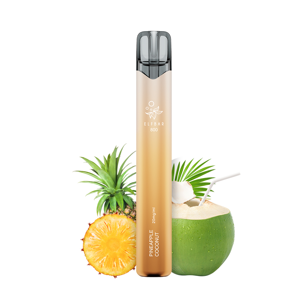 10x ELFBAR 800 Pineapple Coconut 20mg Nikotin