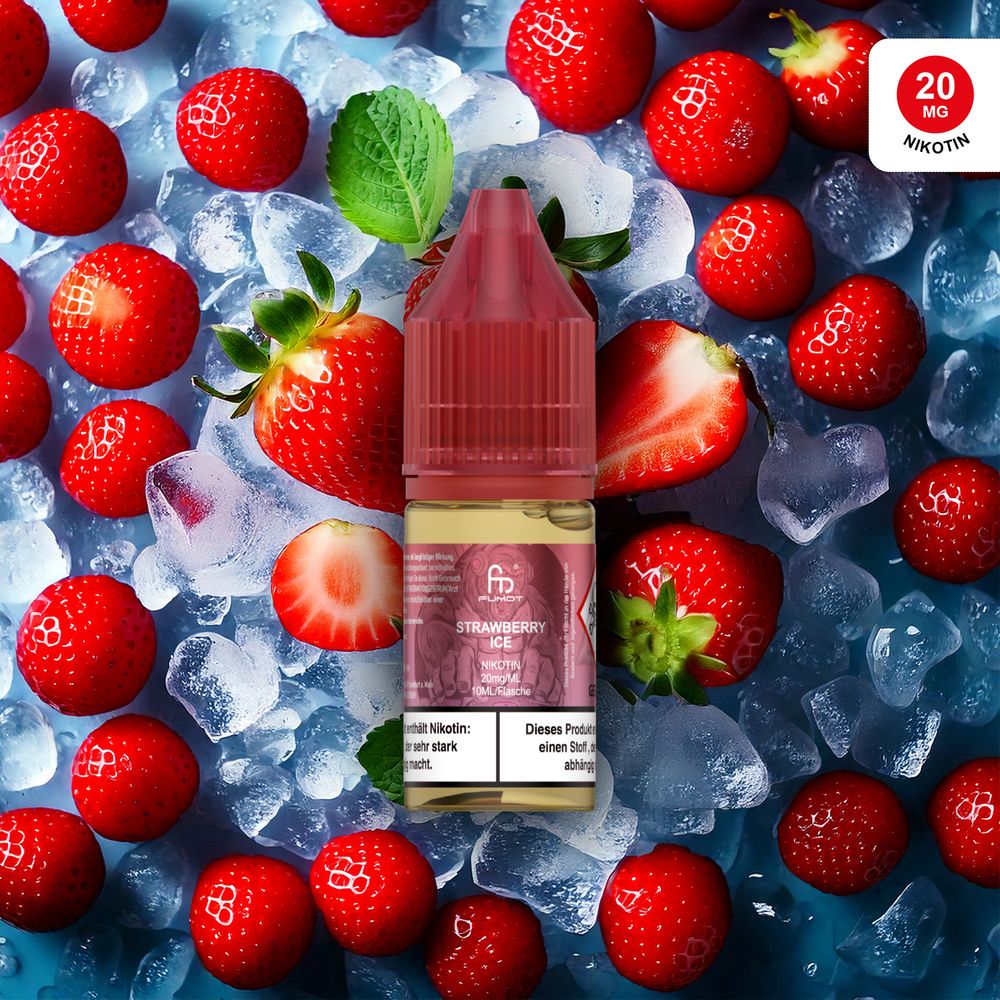 10x RandM Liquid - Strawberry Ice - 10ml