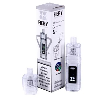 10x VOOM Fiery Refillable Pod Kit - Farbe: White