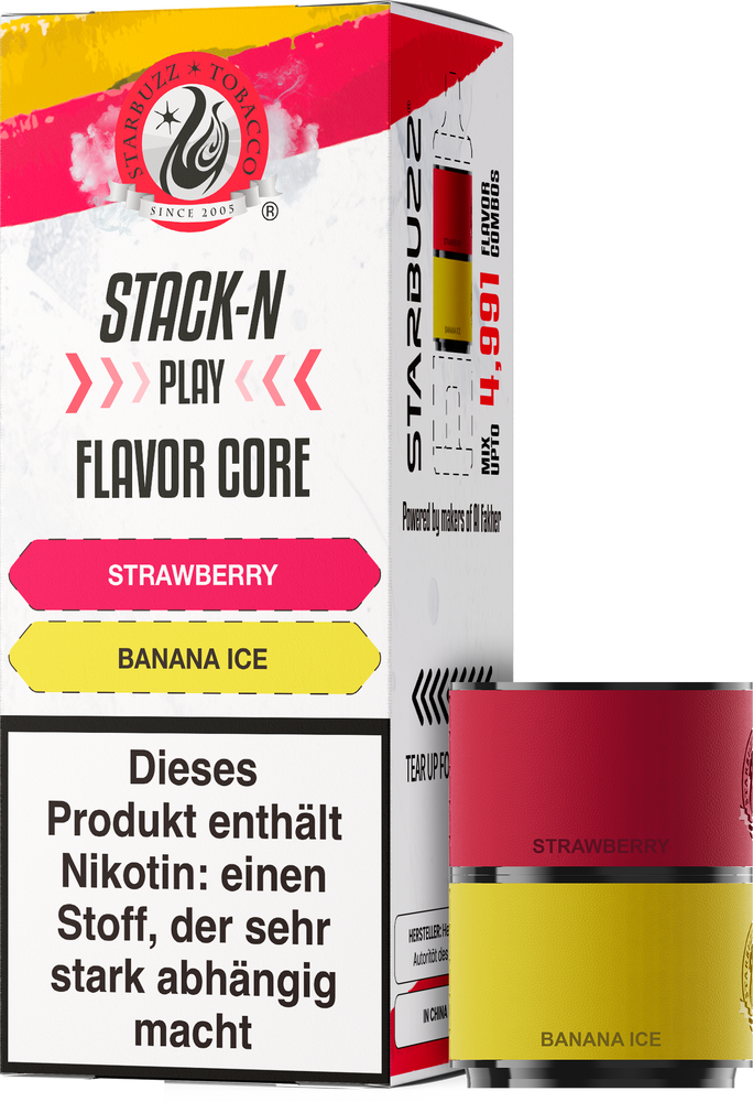 10x Star Buzz Pod Strawberry und Banana Ice - 2er Pack - 20mg