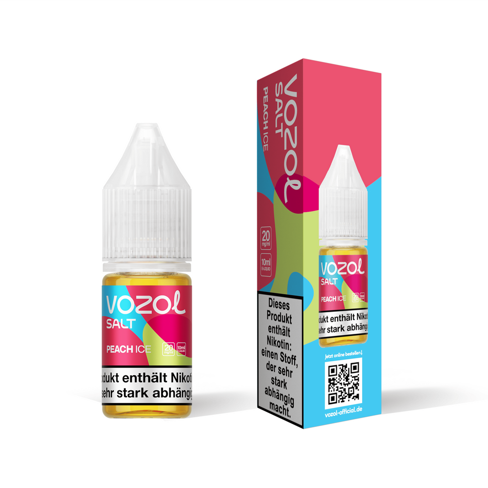 10x Vozol Liquid - Peach Ice - 10ml
