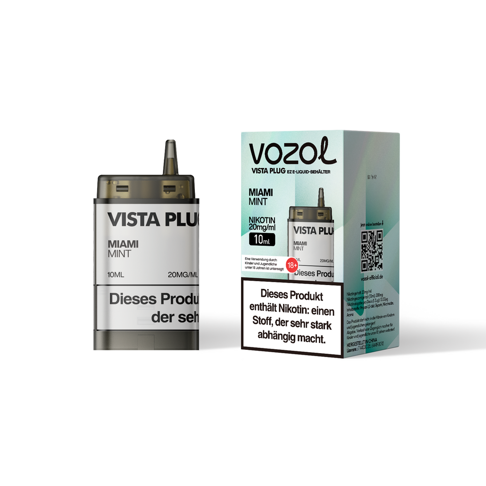 5x Vozol Vista Plug Ez Miami Mint Pod Set
