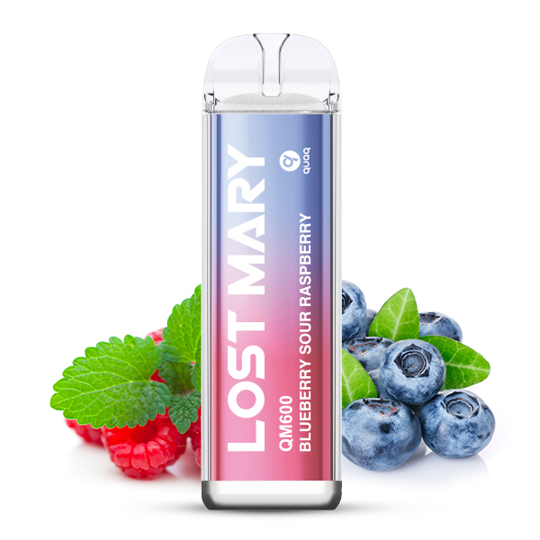 10+2 Aktion ELFBAR Lost Mary QM600 - Blueberry Sour Raspberry 20mg Nikotin