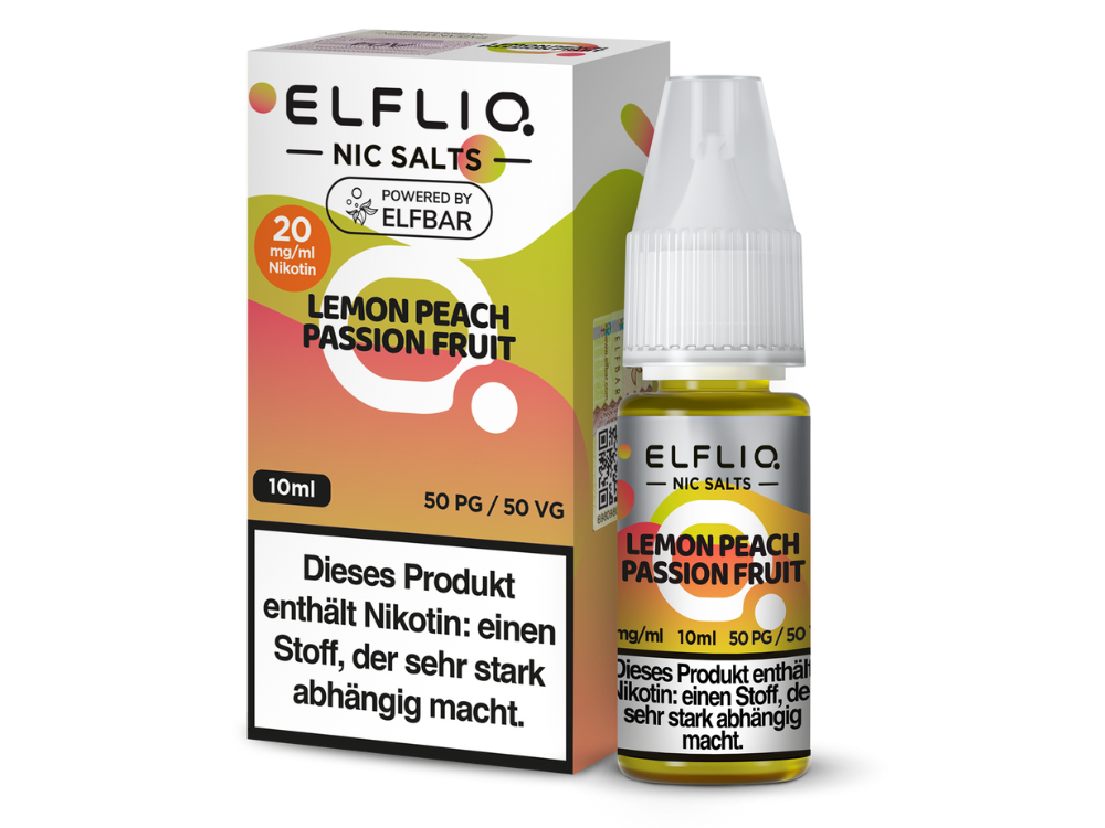 10x Liquid Lemon Peach Passion Fruit - Elfliq by Elf Bar