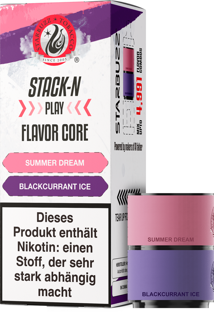 10x Star Buzz Pod Summer Dream und Blackcurrant Ice - 2er Pack - 20mg