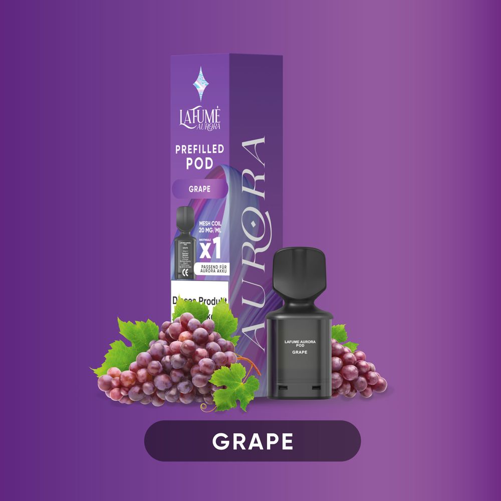 10x Lafume Aurora Pod - Grape 20mg Nikotin
