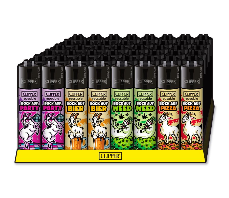 48x Clipper Reibrad Bock Auf nachfüllbar