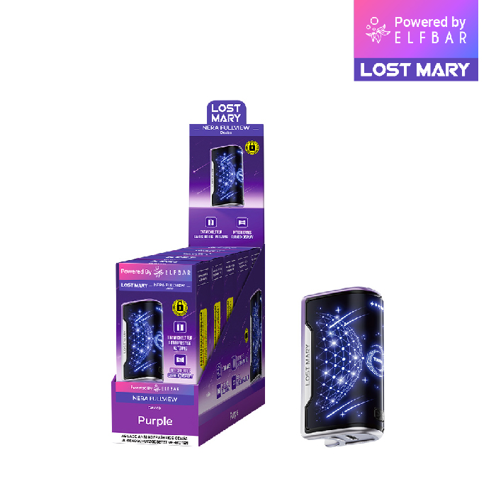 5x Lost Mary Nera 15K Akkuträger Farbe: Purple