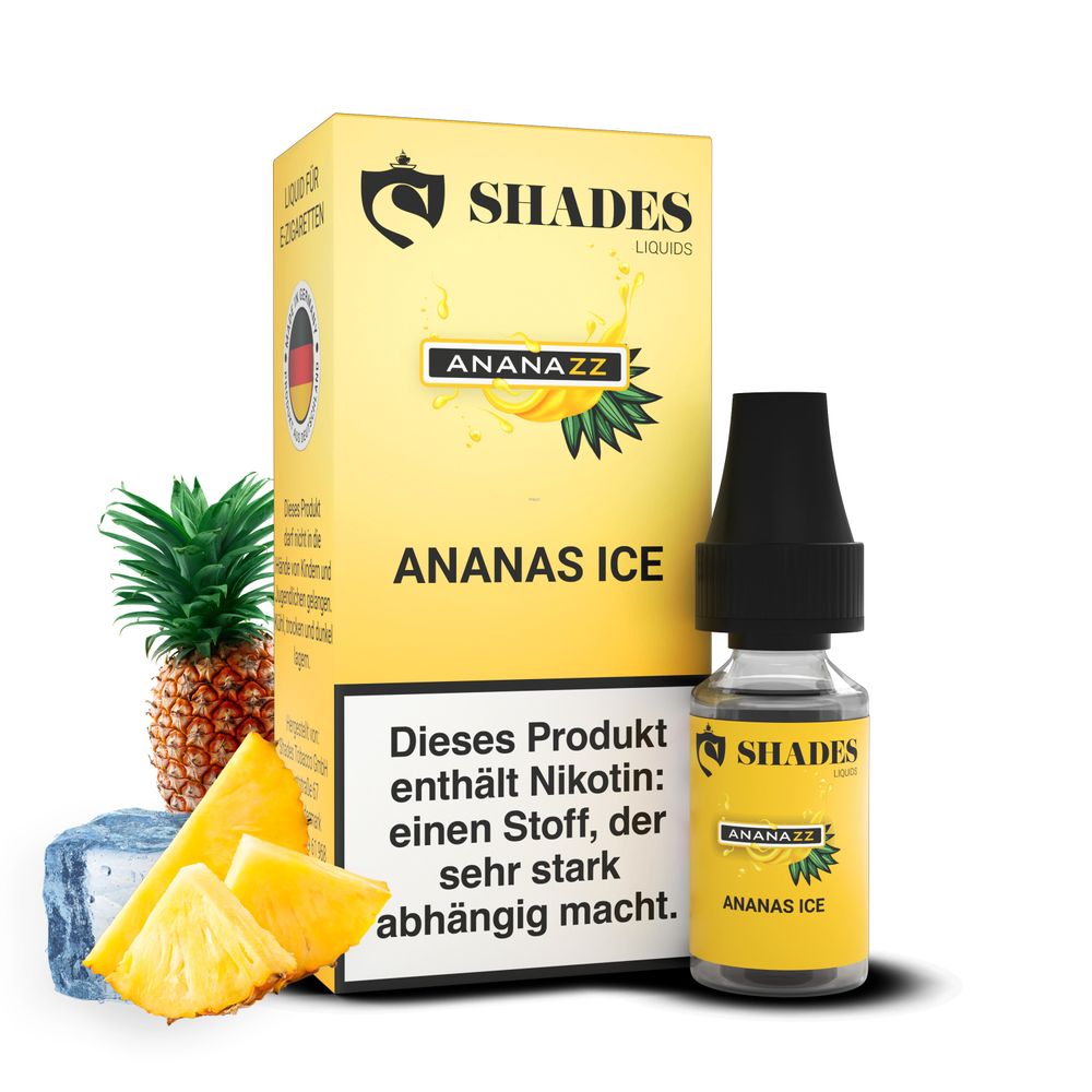 10x Shades Liquids - Ananazz - 10ml - Geschmack: Ananas Ice