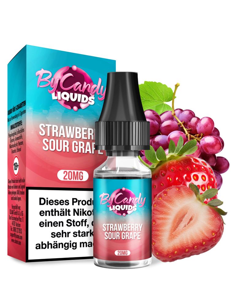 10x ByCandy Liquid - Strawberry Sour Grape 10ml