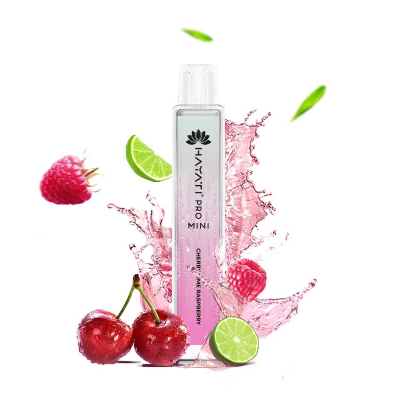 10x Hayati Pro Mini 800 Cherry Lime Raspberry 20mg Nikotin