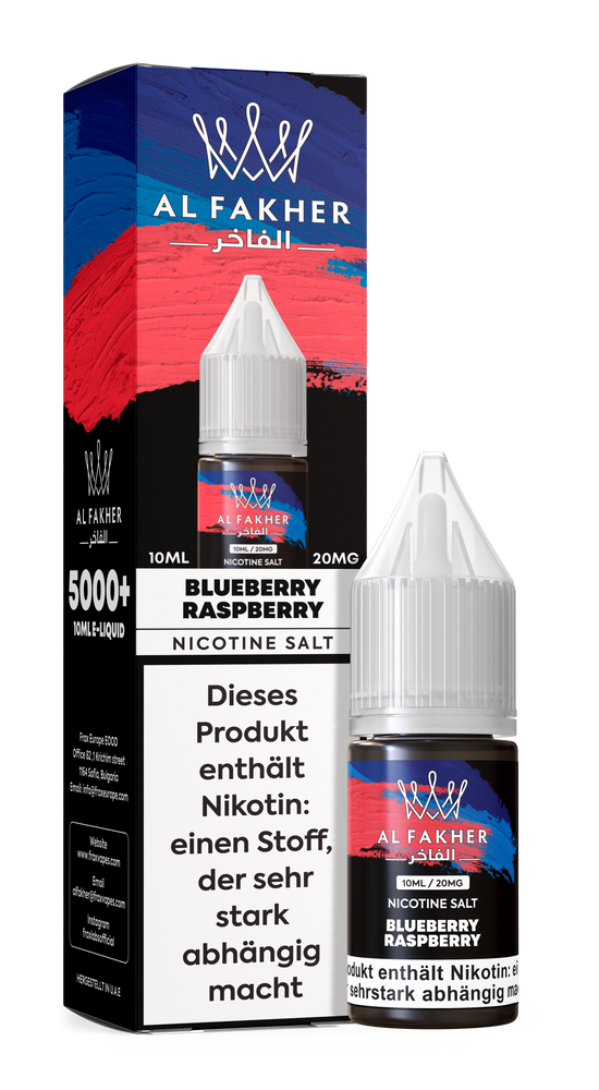 10x Al Fakher Liquid - BLUEBERRY SOUR RASPBERRY