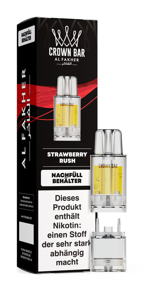 5x Al Fakher 12K PRO MAX Pod - Strawberry Rush - 20mg Nikotingehalt