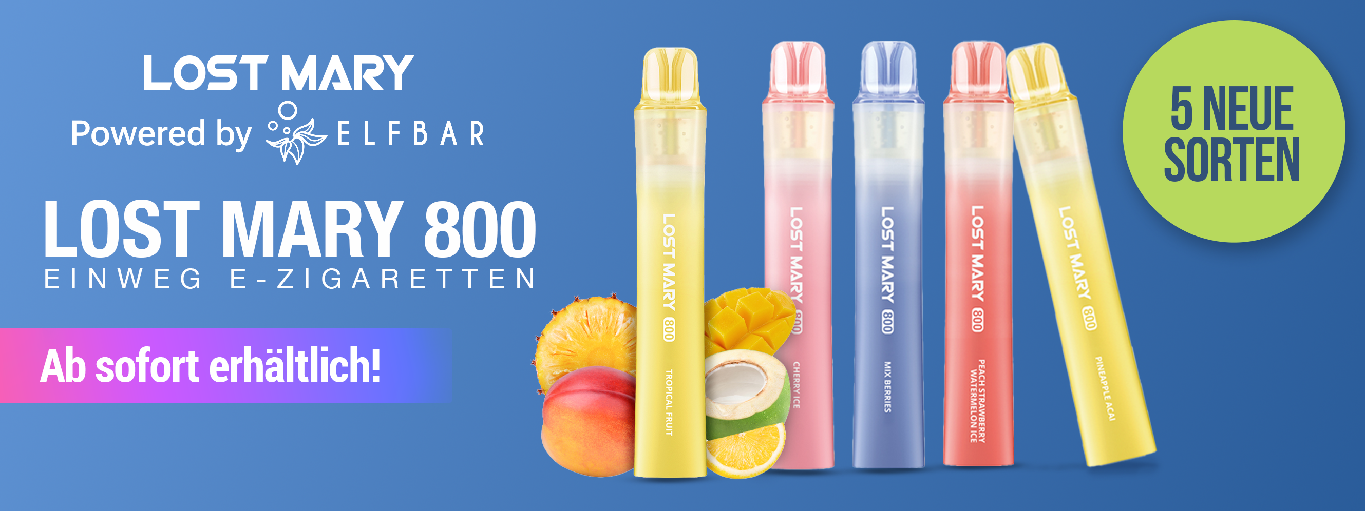 Lost Mary 800 neue Sorten