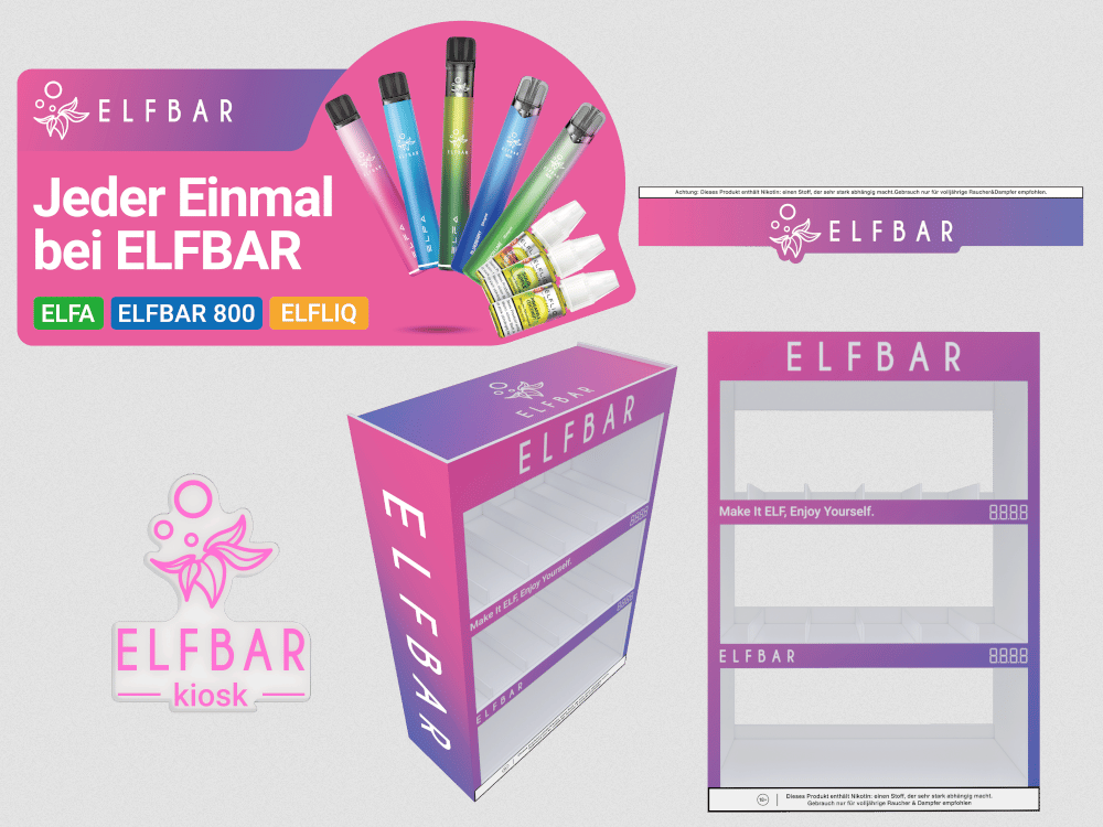 Elfbar Marketing Paket Premium LED KIOSK