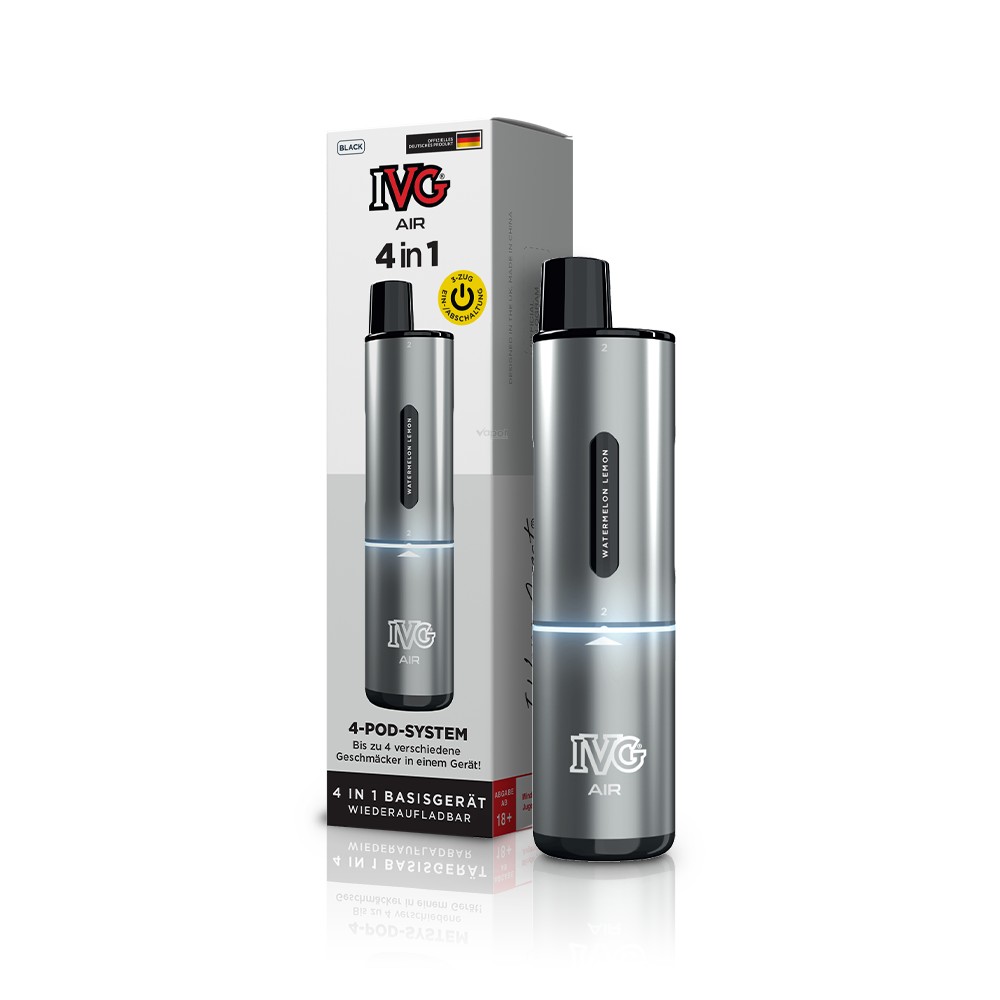 10x IVG Air 4in1 - 1100mAh Device - Farbe: Silver
