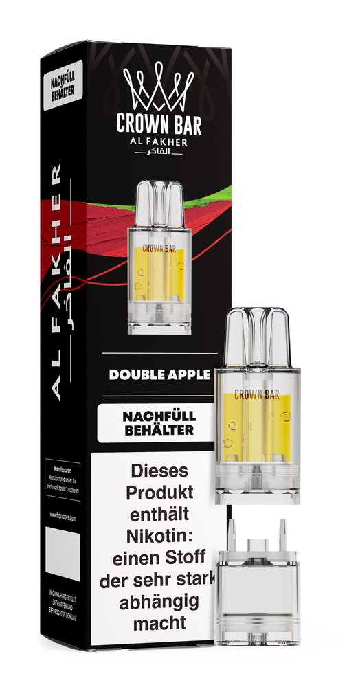 5x Al Fakher 12K PRO MAX Pod - Double Apple - 20mg Nikotingehalt