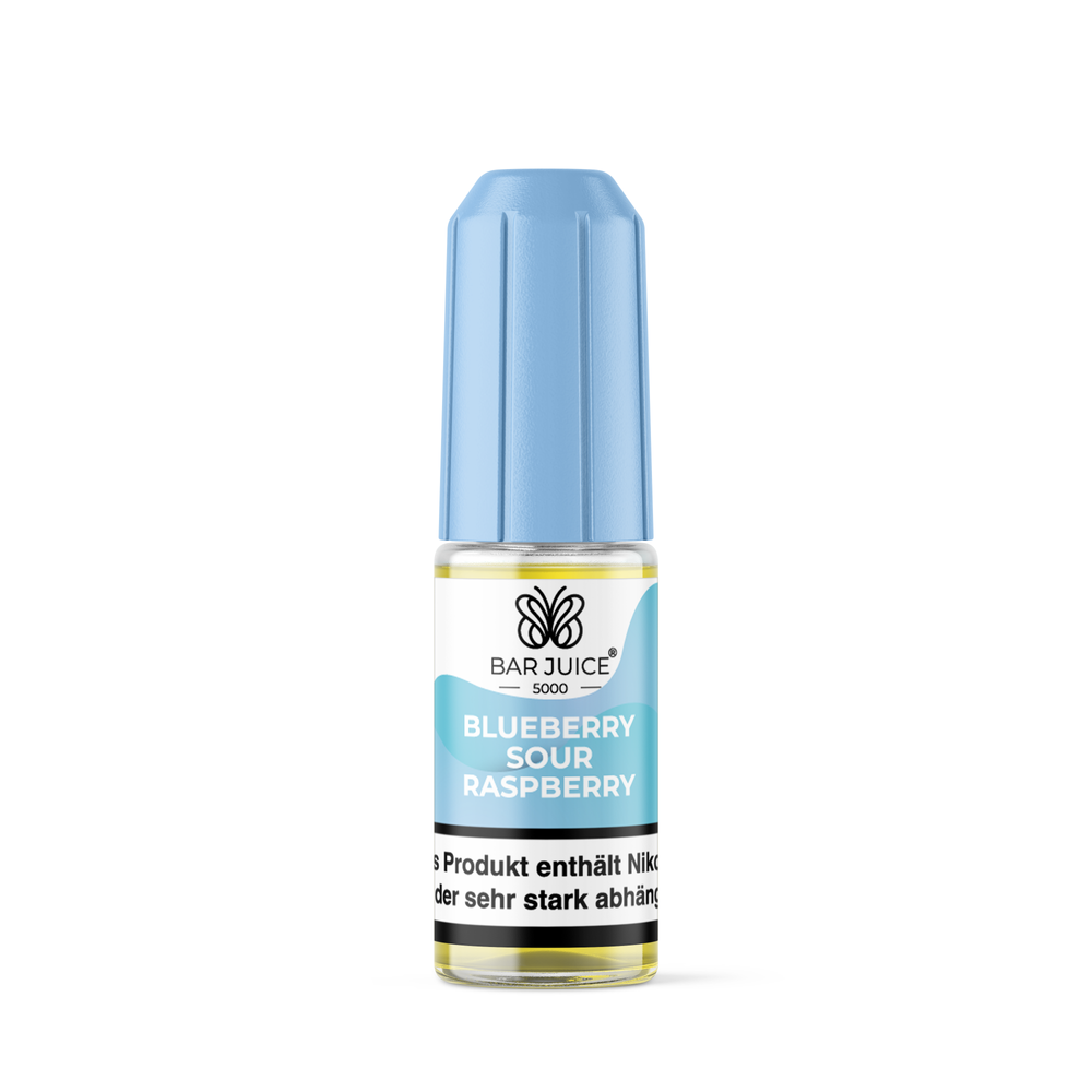 10x Bar Juice 5000 Blueberry Sour Raspberry Nikotinsalz Liquid 10 ml