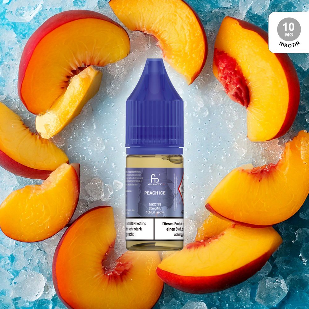 10x RandM Liquid - Peach Ice - 10ml