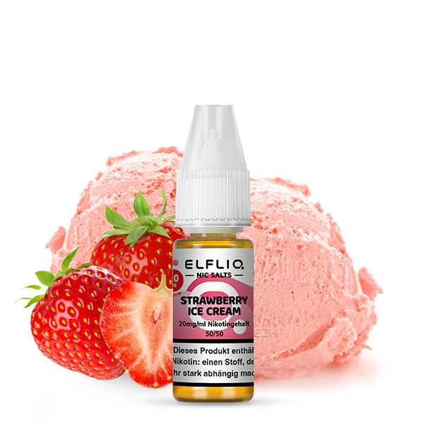10x Liquid Strawberry Ice Cream - Elfliq by Elf Bar
