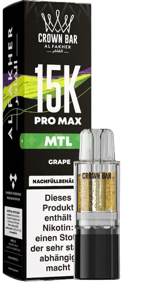 10x Al Fakher 15K PRO MAX Pod - Grape - MTL